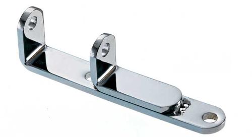 Chrome Lower Alternator Pivot Bracket; Chevrolet Small Block; Short Water Pump
