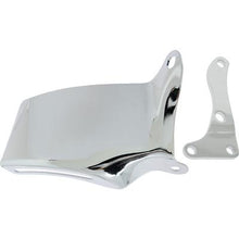 1976-86 Chevrolet Small Block; Chrome Alternator Top Bracket Set; Solid Style; With Long Water Pump