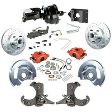 The Right Stuff 60-62 Chevy/GMC Truck/Sub, Power Front Disc Brake Kit, Red Calipers Black Upper 5x5 Bolt Pattern - (TDC6