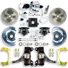 The Right Stuff 60-62 Chevy/GMC Truck/Sub 2" Drop Pwr Disc kit Blk Calipers Chrome Upper 6x5.5 Bolt Pattern - (TDC6