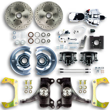 The Right Stuff 63-66 Chevy/GMC Truck/Sub, 2" Drop, Pwr Disc Kit, Black Calipers Chrome Upper 6x5.5 Bolt Pattern - (TDC6326DBX)