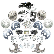 The Right Stuff 63-66 GM C10/15 Truck/Sub w/2WD Power 4-Wheel Brake Kit, Blk Calipers Blk Upper 6x5.5 Bolt Pattern - (TD