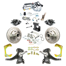 The Right Stuff 67-70 GM C10/15 Trk/Sub, 2" Drop, Pwr Front Disc Kit, Blk Calipers, Chrome Upper 6x5.5 Bolt Pattern