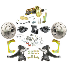The Right Stuff 67-70 Chevy C10/15 Truck/Sub, 2" Drop, Pwr Front Disc Brake Kit, Blk Calipers 6x5.5 Bolt Pattern - 