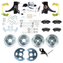 The Right Stuff 71-72 GM C10 Truck 2"Drop Power 4-Wheel Disc Black Wilwood Calipers Chrome Upper - (TDC7155DBXP)