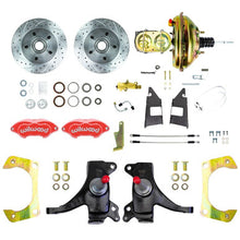 The Right Stuff 1973-87 GM C10 Truck/Sub 2" Drop Power Front Disc Brake Kit Red Wilwood Calipers - (TDC7325DZP)