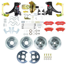 The Right Stuff 73-87 GM C10 Truck/Sub 2" Drop Power 4-Wheel Disc Brake Kit Red Wilwood Calipers - (TDC7355DZP)