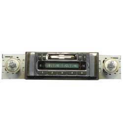 1964-66 Chevrolet Truck - AM/FM Stereo Radio with Auxilary Input & Bow Tie Logo (200W) - Chrome Face