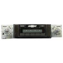 1964-66 Chevrolet Truck - AM/FM Radio with Bow Tie Logo (240W) - Chrome Face