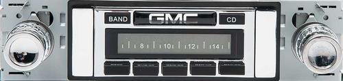 1964-66 GMC - AM/FM Stereo Radio with GMC Logo (240W) - Chrome Face