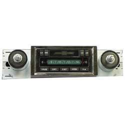 1973-87 Chevrolet Truck - AM/FM Radio with Bow Tie Logo (240W) - Chrome Face, , With Blue tooth Indertface