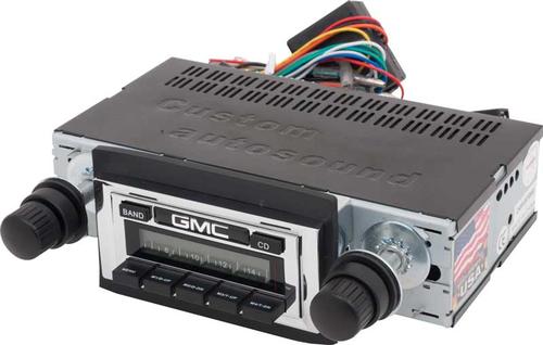 1973-87 Truck AM/FM 240W GMC - Chrome Face
