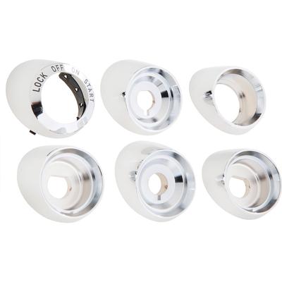 1957 Chevy Bel Air, 150, 210, Nomad; Dash Switch Bezel Set; Chrome; 6 Piece Set