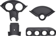 1955-56 Chevrolet Custom Black Finish Dash Gauge Bezel Set