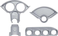 1955-56 Chevrolet Custom Brushed Aluminum Style Finish Dash Gauge Bezel Set