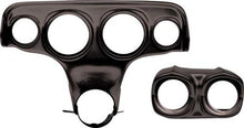 1957 Chevrolet Black Finish Custom Dash Gauge Bezel Set