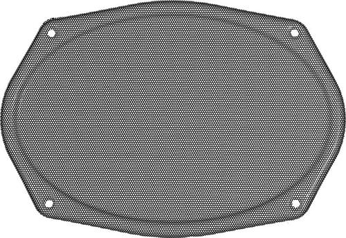 1955-57 Chevrolet Bel Air, 150, 210; Rear Speaker Grille; Black