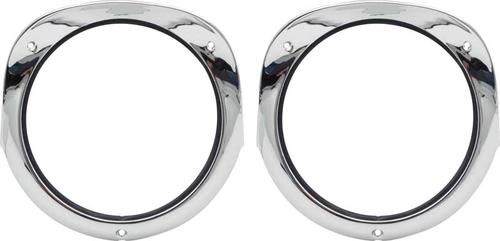1956 Chevrolet Bel Air, 150, 210, Nomad; Headlamp Bezels; with Gaskets; Pair;