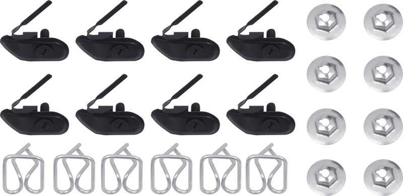 TF400017 - 1955 Chevrolet Bel Air; Fender Molding Clip Set