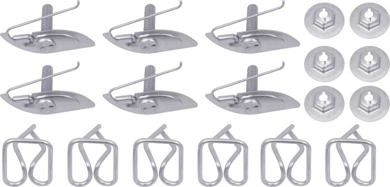 TF400019 - 1956 Chevrolet 150, 210; Fender Molding Clip Set
