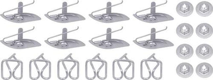 TF400020 - 1957 Chevrolet Bel Air, 210; Front Fender Molding Clip Set