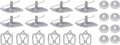 TF400020 - 1957 Chevrolet Bel Air, 210; Front Fender Molding Clip Set