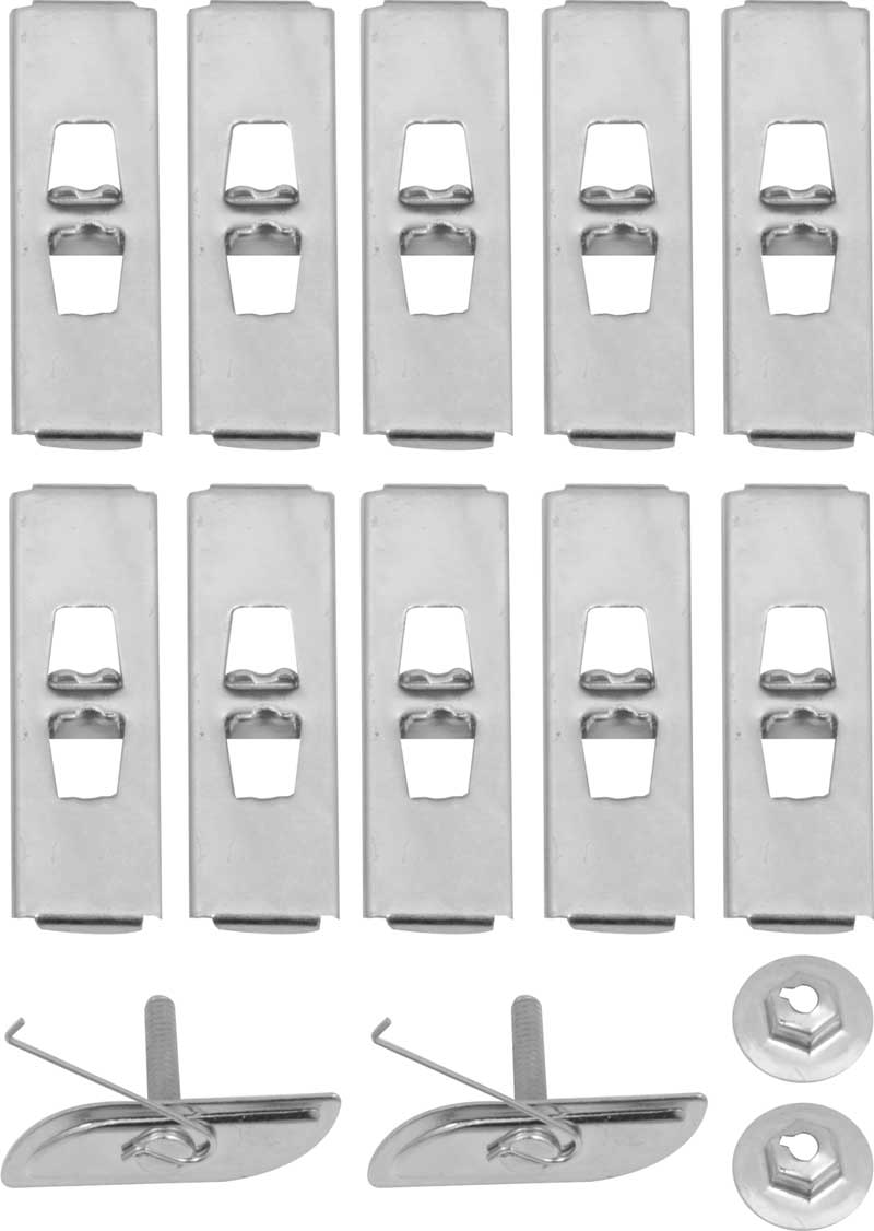 TF400023 - 1957 Chevy Bel Air, 150, 210; Rocker Panel Molding Clip Set