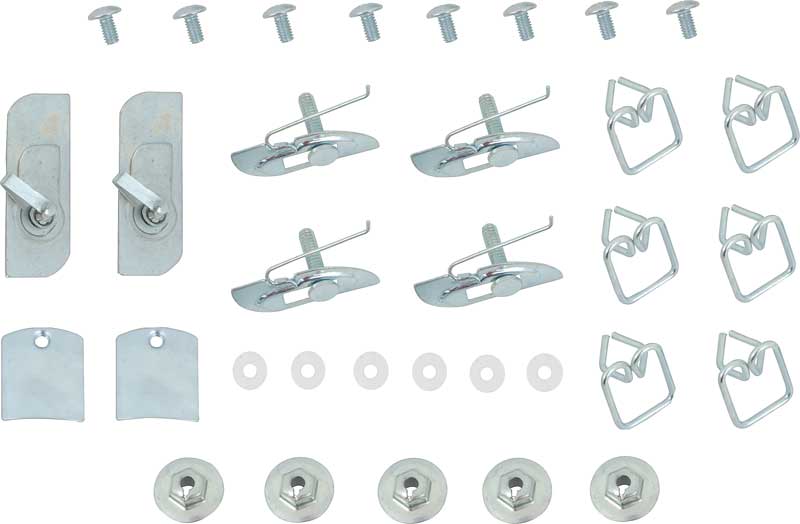 TF400024 - 1955 Chevy Bel Air; Quarter Panel & Fender Molding Clip Set
