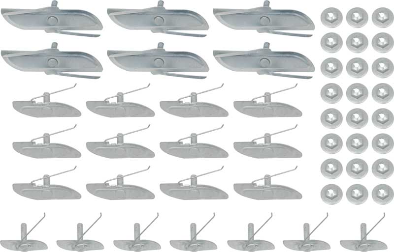 TF400031 - 1956 Chevrolet 210 2 Door Quarter Panel Molding Clip Set