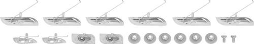 TF400034 - 1955 Chevrolet 210; Upper Paint Divider & Door Point Molding Clip Set; 2 Door