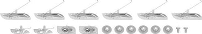 TF400034 - 1955 Chevrolet 210; Upper Paint Divider & Door Point Molding Clip Set; 2 Door