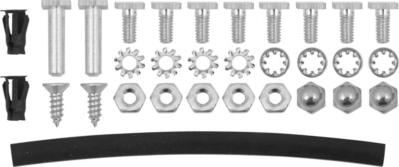 TF400111 - 1957 Chevrolet Bel Air, Rear Deck Lid Lower Molding Hardware Set
