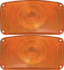 1956 Chevrolet Bel Air, 150, 210, Nomad; Park Lamp Lens; OE Style Amber; Pair