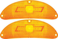 1955 Chevrolet Bel Air, 150, 210; Bow Tie Park Lamp Lenses; Amber; Pair