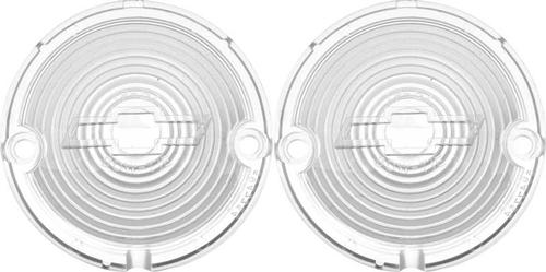 1957 Chevrolet Bel  Air, 150, 210, Nomad; Park Lamp Lenses; Clear; with Bow Tie; Pair