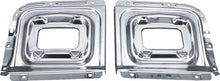1956 Chevrolet Bel Air, 150, 210; Park Lamp Backing Plates; Chrome; Pair
