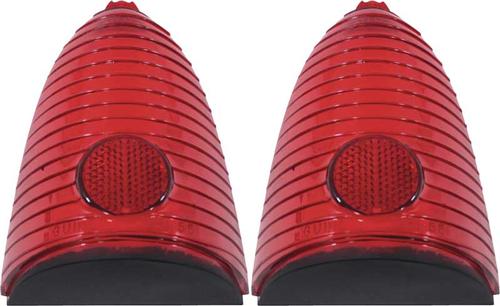 1955 Chevrolet Bel Air, 150, 210, Nomad; Outer Tail Lamp Lens; Pair