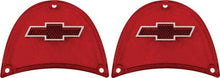 1957 Chevy Bel Air, 150, 210, Nomad; Tail Lamp Lenses; with Chrome Bow Tie; Pair