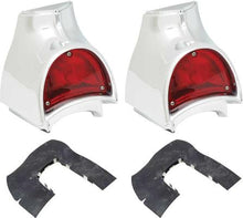 1957 Chevrolet Bel Air, 150, 210, Nomad; Tail Lamp Assemblies; Pair; Made in the USA