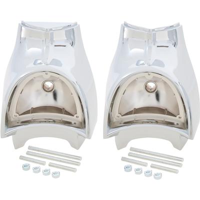 1957 Chevrolet Bel Air, 150, 210, Nomad; Tail Lamp Housings; Die-Cast; with Hardware; Pair