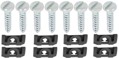 1955-57 Chevrolet Headlamp Bucket To Body Fasteners With Slotted Pan Head Screws