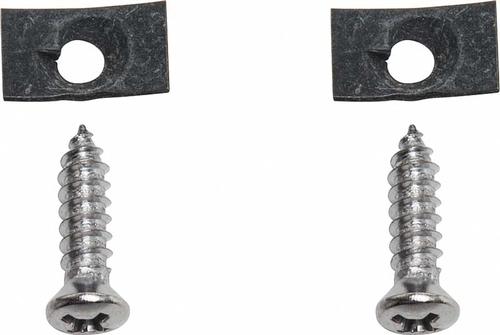 1957 Chevy Bel Air, 150, 210, Nomad; Rear License Lens Retainer Set