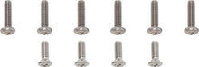 1955 Chevy Bel Air, 150, 210, Nomad; Park Light, Tail Lamp, Back Up Lens Screw Set; 10 Piece Set
