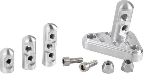 1985-91 TPI Engines Lokar Throttle Cable Bracket with Triple Hole and Polished Finish