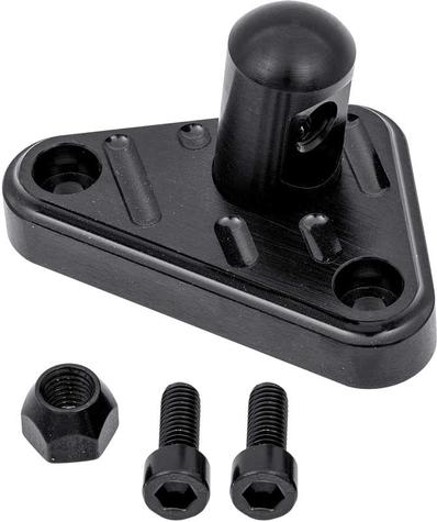 1985-91 TPI Engines Lokar Throttle Cable Bracket - Single Hole - Black Finish