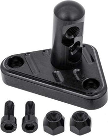 1985-91 TPI Engine Lokar Throttle Cable Bracket - Double Hole - Black Finish
