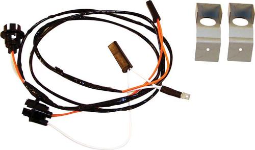 1957 Chevy Bel Air, 150, 210, Nomad; Courtesy Light Wiring Harness; with Brackets