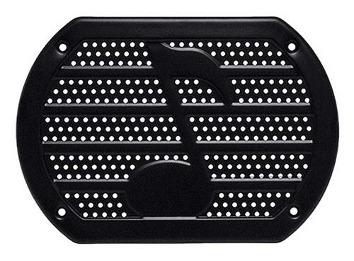 1955-81 Universal Speaker Covers; Musical Note" Design; Black; 6" x 9"; with 4 Screws; Each
