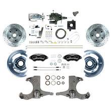 The Right Stuff 60-62 GM Hydraulic Assist Front Disc Brake Kit Blk Wilwood Calipers Chrome Upper - (THB6015BXP)