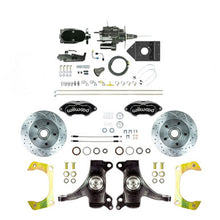 The Right Stuff 1960-62 GM Truck 2" Drop Hydraulic Assist Front Disc Kit Black Wilwood Calipers - (THB6015DBYP)